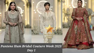 Mehwish Hayat, Saboor Aly, Feroze Khan & Zaviyar nauman at Hum Bridal Couture Week 2023 day 1