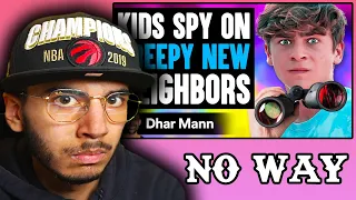 KIDS SPY On CREEPY NEW NEIGHBORS (Dhar Mann) | Reaction!