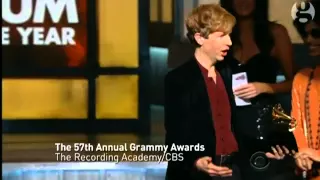 Kanye West interrupts Beck's Grammy acceptance speech – video report