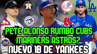 PETE ALONSO ASTROS, CUBS, MARINERS, BLUE JAYS'? FUTURO 1B YANKEES, ACUÑA JR, BICHETTE, LUZARDO