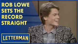 Is Rob Lowe Embarrassed By Being A Cover Boy? | Letterman