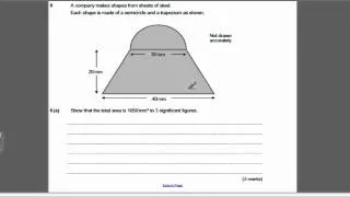 Trapezium 2 (GCSE Higher Maths): Exam Qs 4