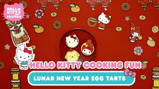 Hello Kitty Lunar New Year Egg Tart | Hello Kitty Cooking