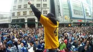 Boston Bruins Fan Faces Angry Vancouver Canucks Fans