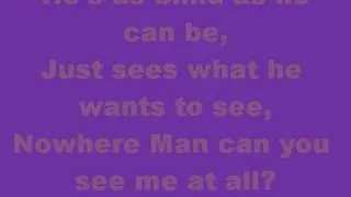 Beatles - Nowhere man + With Lyrics