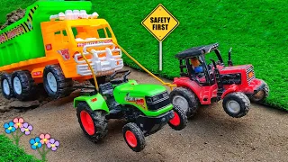 Top diy tractor 🚜 making mini Concrete bridge #23 | diy tractor | @KeepVilla | Toyye |