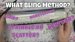 Honeycomb Method, Grid, Sprinkle or Scatter Method, Contour How To BLING for Rhinestone Tumblers