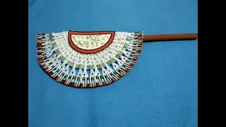 Amazing Creative Art from Plastic Spoons and Forks -- Wall Decor, Hand Fan, Chinese Hand Fan