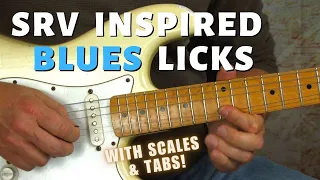 Stevie Ray Vaughan Style Blues Rock Licks with Scales & Tabs