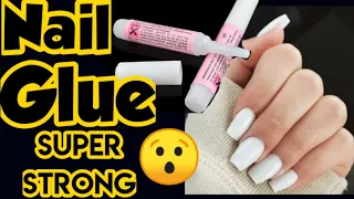 Diy Super Strong Nail Glue/Homemade nail glue/how to make strong glue for fake nail/Nail glue making