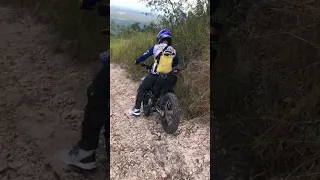 Yamaha WR155R in Rocky Downhill