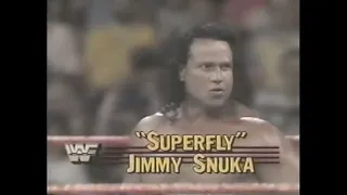 “Superfly” Jimmy Snuka in action (07-02-1989)