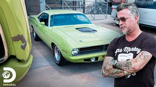 Arruina la pintura del Plymouth Cuda 440 de Richard | El Dúo mecánico | Discovery En Español