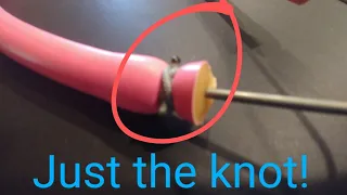 How to make Speargun Bands. Just the KNOT! The best knot for tying bands for your speargun!!