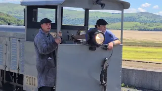 Non-stop activity at Porthmadog Harbour Station, Wales