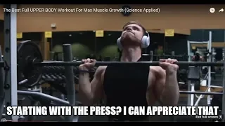 Jeff Nippard - The Best Full UPPER BODY Workout For Max Muscle Growth