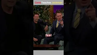 John Cena Teaches Hugh Jackman Reverse Trash Talking #shorts #johncena #hughjackman #funny