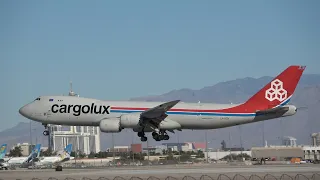 *F1 Cargo* Cargolux Boeing 747-8R7F(LX-VCN) arriving at Las Vegas!