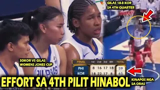 Gilas 18-8 Kor sa 4th Quarter | Pilit Hinabol Kinapos nga lang sa Oras.