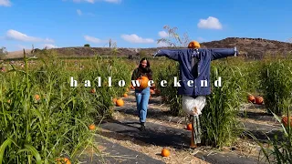 a halloween vlog: pumpkin picking, getting spooked & a costume party