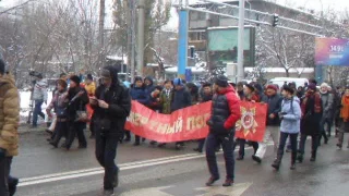 Акция в Алматы: «Нас миллионы - панфиловцев!»