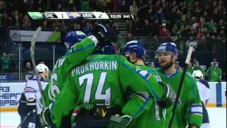 Prokhorkin ties the game of Hartikainen saucer