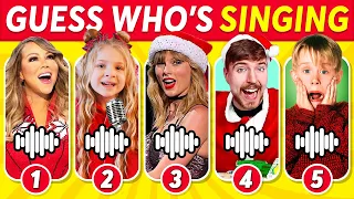 🎅 Guess Who's Singing 🔊🎵 The Most Popular Christmas Song 🎄 Diana, Nastya, Payton Delu, MrBeast