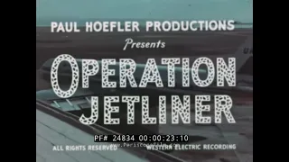 1959 UNITED AIRLINES PROMO FILM  DEBUT OF DOUGLAS DC-8  " OPERATION JETLINER "  DC-8  24834
