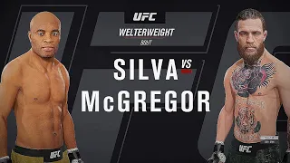 Anderson Silva Vs. Conor McGregor : EA Sports UFC 4 Gameplay  (EA Access 10 Hour Trial)