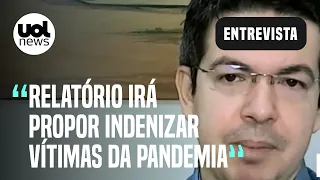 Randolfe: 'Relatório final da CPI irá propor indenização das vítimas da pandemia'