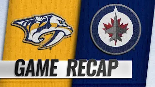 Jets beat Predators to grab first place in Central