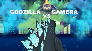 Godzilla vs Gamera part 1 - One Will Die | Satish Animation