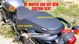 RE Hunter 350 genuine custom seat review | Better than stock seat | Is it worth the price??