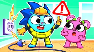 Be Careful With Electricity Song ⚡ Funny Kids Songs 😻🐨🐰🦁 by Baby Zoo TV