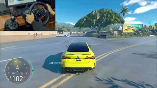 2021 BMW M4 Competition Coupe I The Crew Motorfest I Steering Wheel Gameplay