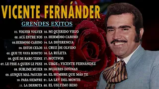 VICENTE FERNANDEZ MEJORES CANCIONES - VICENTE FERNANDEZ 40 GRANDES ÉXITOS MIX