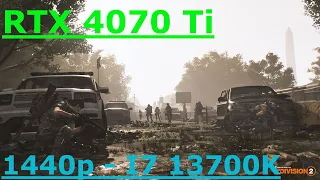 The Division 2 - 1440p - ULTRA - RTX 4070Ti & I7 13700K - PERFORMANCE - GAMEPLAY 60 FPS