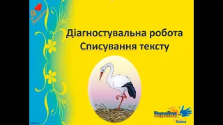 Діагностувальна робота. Списування.