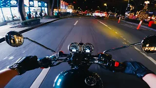 Triumph Bonneville T100 - Riding Around BGC | Raw Sound | No Commentary | POV