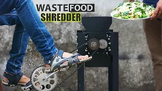 Making of Pedal Powered Waste Food Shredder Compost Maker Machine | Mechanical Projects