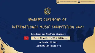 AWARDS CEREMONY OF INTERNATIONAL MUSIC COMPETITION 2021