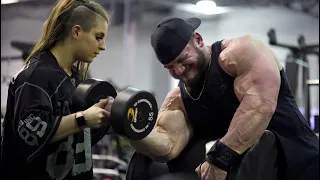 Biceps and Triceps with Hunter Labrada and Liv Roth