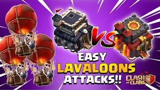 Th9 Easily 3star for this Armies (TH9 VS TH10) | Best Th9 LavaLoons Attack Strategy - Clash of Clans