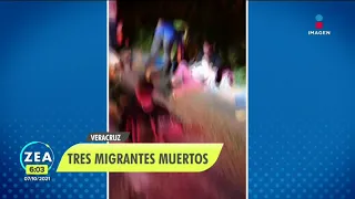 Mueren tres migrantes en accidente de carretera en Veracruz | Noticias con Francisco Zea