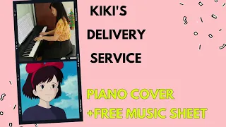 Kiki's Delivery Service - A Town With An Ocean View piano cover + FREE SHEET MUSIC