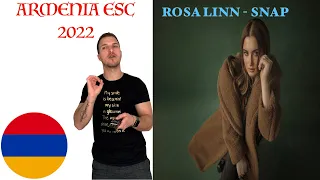 Rosa Linn - Snap (Armenia ESC 2022 Reaction )