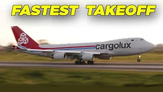 FASTEST BOEING 747 TAKEOFF EVER!