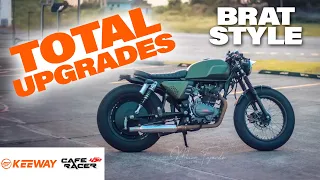 KEEWAY CAFERACER 152 | BRAT STYLE / CAFE RACER | UPGRADES AND CUSTOMIZATION