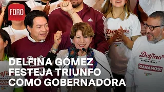 Delfina Gómez festeja triunfo como Gobernadora del Estado de México - Las Noticias