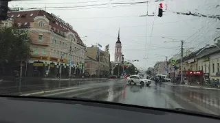 №683 По КАЛУГЕ на машине 🚕 ЦЕНТР КАЛУГИ и ОКРАИНА 🏙 КРАСОТА и РАЗРУХА 📍 ВЛОГ ✔ Поездки по России